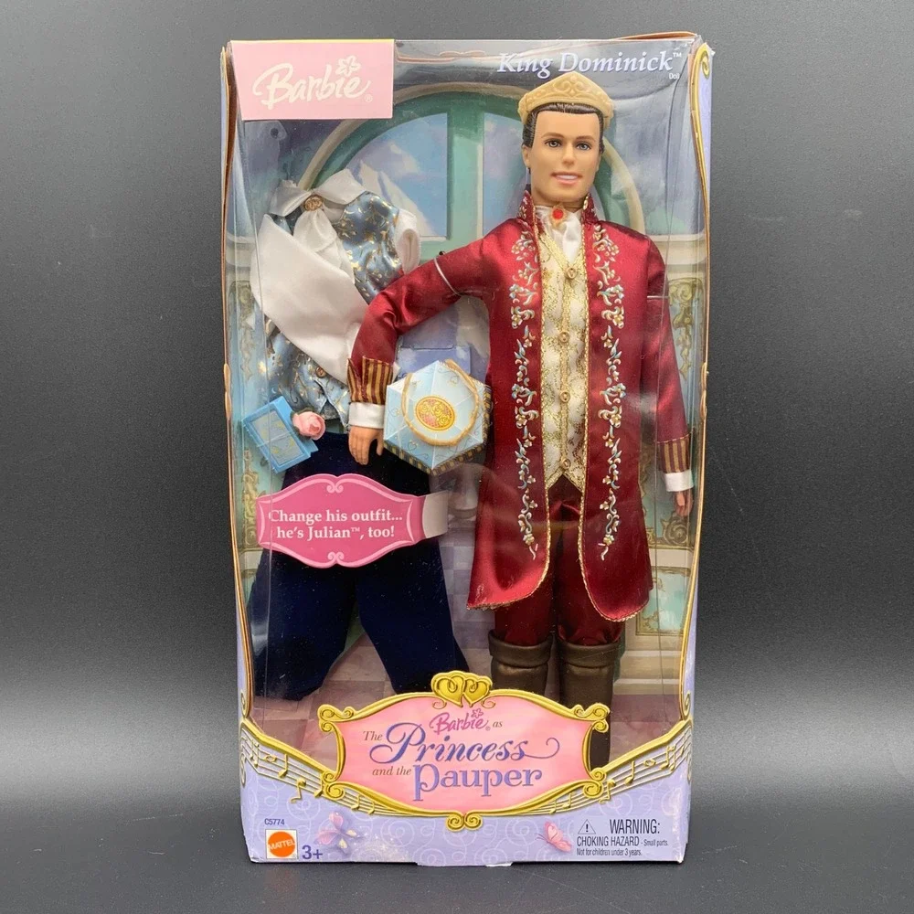 Barbie Princess and the Pauper King Dominick Julian Doll 2004 Mattel C5774 NIB
